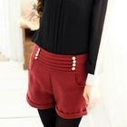 Tokyo Fashion - Buttoned Pleated-Yoke Shorts