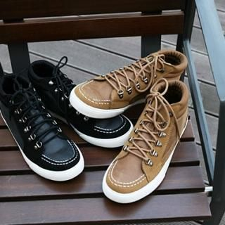 Faux-Suede Lace-Up Sneakers Faux-Suede Lace-Up Sneakers