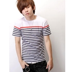 SeventyAge - Short Sleeve Striped Tee