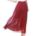 O.SA - Pleated Chiffon Maxi Skirt