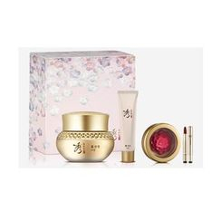 Sooryehan - Ginseng Cream Plum Blossom Set: Cream 60ml + 33ml + Plum Blossom Lipstick (Pink) + Lip Brush 1pc Sooryehan - Ginseng Cream Plum Blossom Set: Cream 60ml + 33ml + Plum Blossom Lipstick (Pink) + Lip Brush 1pc