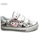 HVBAO - Girl Print Velcro Sneakers