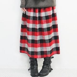 Long Check Skirt Long Check Skirt