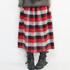 Beccgirl - Long Check Skirt