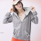 CatWorld - Lace-Trim Polka Dot Hoodie