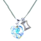 6thJune - Sweet Gemini - Zodiac Sign Necklace with Swarovski Sparkling Crystal Heart
   
