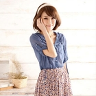 YUMI - Drawstring Hooded Blouse