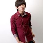 SeventyAge - Floral Print Trimmed Long Sleeve Shirt