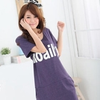 RingBear - 'Roailty' Print Short-Sleeve Dress