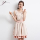 yeomong - Sleeveless Layered Dress with Sash