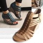 Marcella - Gladiator Wedge Sandals