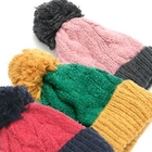 Sunbijou - Pompom-Accent Cable-Knit Beanie