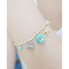 Miss21 Korea - Gemstone Charm Bracelet Miss21 Korea - Gemstone Charm Bracelet