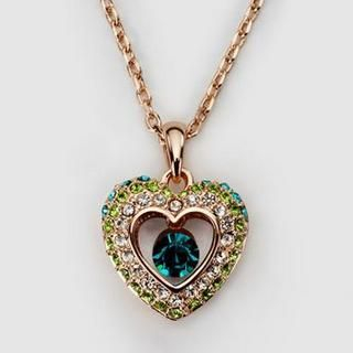 Rhinestone Heart Pendant