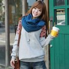 CLICK - Color-Block Dotted Pullover
