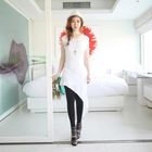 BBon-J - Sleeveless Asymmetric Hem Dress