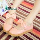 Grace Candy - Bow-Accent Platform Flats