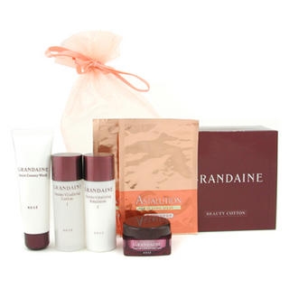 Grandaine Travel Set: Cleansing Cream 25g + Lotion 33ml + Emulsion 33ml + Cream 15g + 2xEye Mask + Cotton