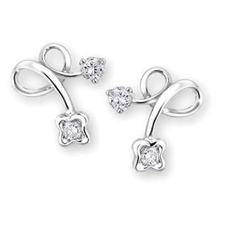 'Love Berries Collection' 18K White Gold Diamond Earrings 'Love Berries Collection' 18K White Gold Diamond Earrings