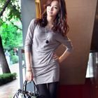Kiss hara - Ribbed Hem Dress