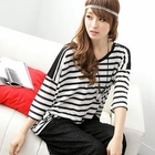 OrangeBear - Loose-Fit Striped Top