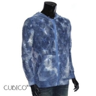 CUBICO - Star Pattern Zip Mesh Hoodie