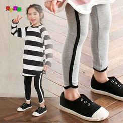Cuckoo - Kids Contrast Trim Leggings Cuckoo - Kids Contrast Trim Leggings