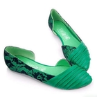 Smoothie - Lace-Detail Pleated Panel Flats