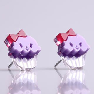 Sweet & Co. - Miss Cupcake Berry Stud Silver Earrings Sweet & Co. - Miss Cupcake Berry Stud Silver Earrings