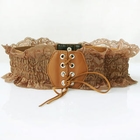 Cuteberry - Lace-Up Lace Elastic Belt