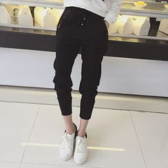 Eva Fashion - 拉鍊口袋哈倫褲 Eva Fashion - 拉鍊口袋哈倫褲