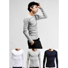 SLIM&FIT - Crewneck Long-Sleeve T-Shirt
