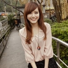E MAGIC MIRROR - Laced Elbow-Sleeve Chiffon Top