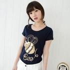 Cookie 7 - Short-Sleeve Sequined T-Shirt 