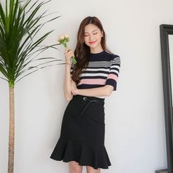 BONGJA SHOP - Stripe Knit Top BONGJA SHOP - Stripe Knit Top