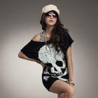 PUFFY - Skull Print Cut-Out T-Shirt