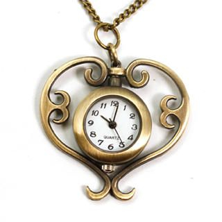 Rotating Heart Pocket Watch