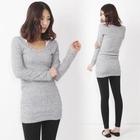 ANNINA - V-Neck Knit Dress