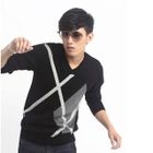 Men SP - Cross Print Sweater