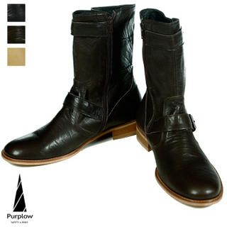 Belted Mid-Calf Boots