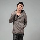 SLIM&FIT - Hooded Thumbhole-Sleeve Jacket