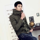 MITOSHOP - Funnel-Neck Drawstring-Waist Jacket