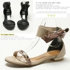 MODELSIS - Snake-Print Bow-Accent Sandals