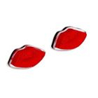 Sweet & Co. - Red Hot Lips Stud Silver Earrings