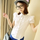 Jack Grace - Short-Sleeve Ruffle Blouse