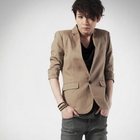 deepstyle - One Button Linen Blazer