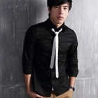 MR.PARK - Long-Sleeve Shirt with Tie