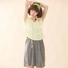 CatWorld - Set: Hooded Top + Striped Tank Dress