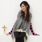 Yammi - Gingham Scarf Cardigan