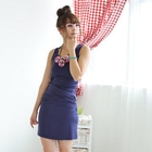 59 Seconds - Shirred Wrap Panel Tank Dress